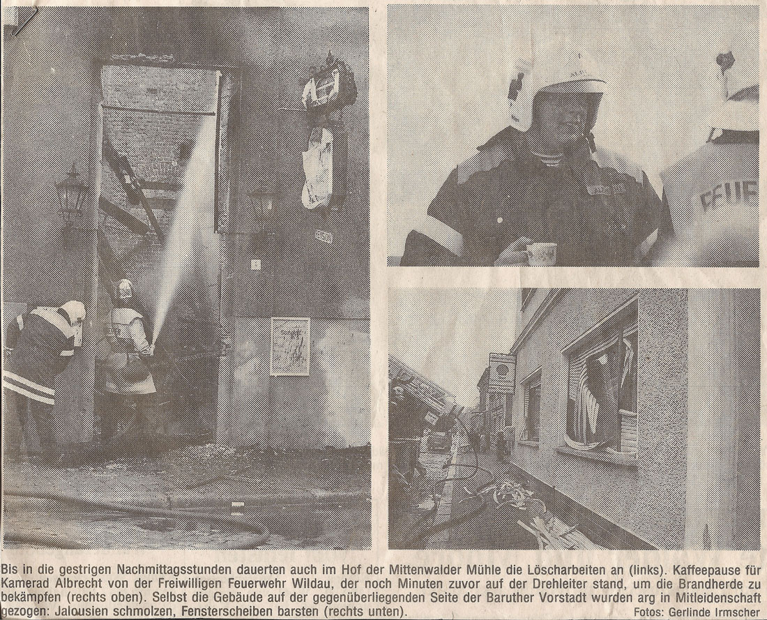 1993 - Zeitungsartikel © unbekannte Zeitung